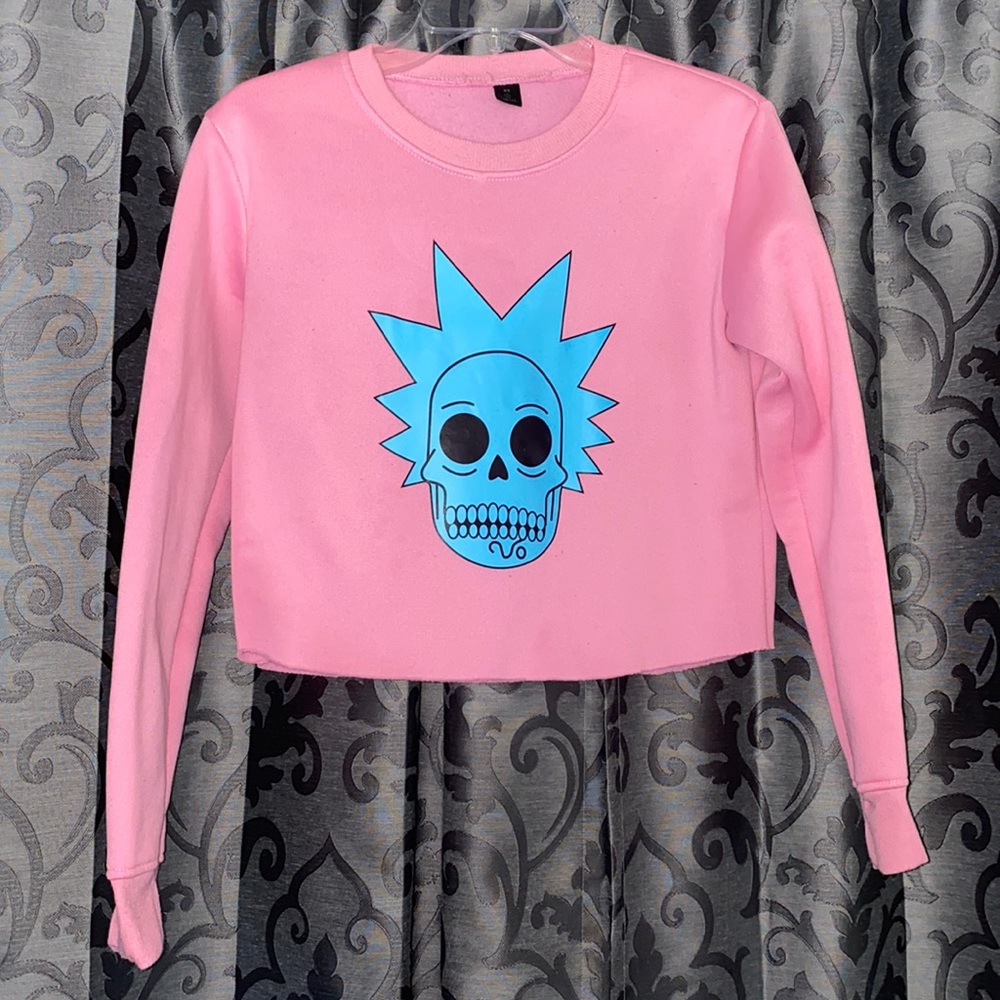 Rick & Morty cropped sweatshirt